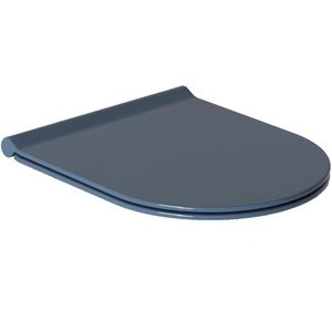Toiletzitting Salenzi Form Slim - Glans Blauw - Duroplast - Softclose