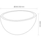 Complete fonteinset bws hold met handoekhouder waskom natuursteen grijs en fonteinkraan goud