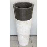 Wastafel imso lavabo conico nero marmer 40x90 cm
