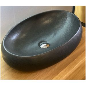 Waskom casajoy 60x42x15 cm keramiek venice xl zwart