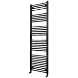 Radiator sanilux lydia 180x60 cm 996 watt midden-onder aansluiting grafiet (incl. Bevestigingsset, blindstop en ontluchter)