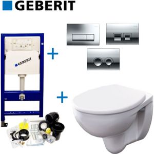 Geberit up100 toiletset set 67 geberit econ rimfree met delta drukplaten