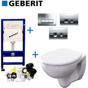 Geberit up100 toiletset set 68 geberit bastia compact rimfree met delta drukplaten