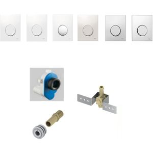 Urinoir inbouw set tece loop tbv urinoir met achteringang