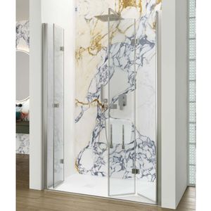 Nisdeur lacus albarella saloon inklap deur 130x190 cm chroom