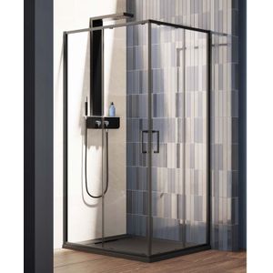 Nisdeur Lacus Vulcano Evo 110x200 Cm Schuifdeur Mat Zwart