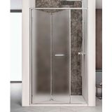 Nisdeur lacus ponza evo vouwdeur 110x200 cm mat glas chroom