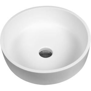 Waskom BWS Sun Opzetkom Solid Surface 40x40 cm Wit