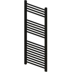 Radiator bws wingrave 120x40 cm mat zwart zij-onderaansluiting