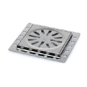 Renovatievloerput Rooster Aquaberg Met 1 Aansluiting 10x10x0.8 cm RVS