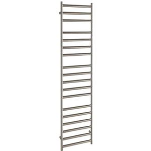 EH Design Radiator Athena Met Digitale Thermosstaat 50x140 cm Geborsteld RVS Chroom