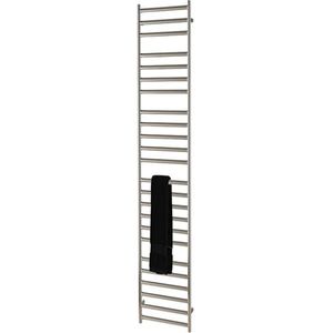 EH Design Radiator Athena Met Digitale Thermosstaat 50x160 cm Geborsteld RVS Chroom