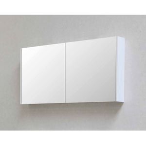 Spiegelkast bws salt 1 deur 60x50 cm incl. Planchetten ice white