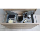 Badmeubelset bws salt 80x39 cm greeploos 2 lades met wastafel 1 kraangat scotch oak