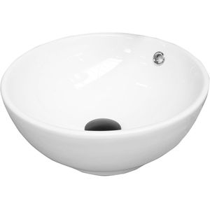 Waskom Aquasplash Salt 40cm Rond Porselein Wit
