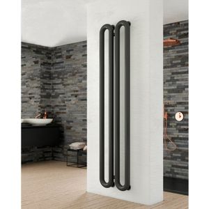 Designradiator instamat tubone-v 150x44x14 cm incl. Aansluitset wit