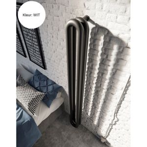 Designradiator instamat tubone-v 200x21x22 cm incl. Aansluitset wit