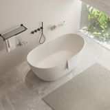 Ligbad Vrijstaand Ideavit Solidseal 163x85x64 cm Solid Surface Mat Wit Ideavit