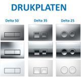 Geberit UP100 Toiletset set73 Salenzi Civita met Delta Drukplaat