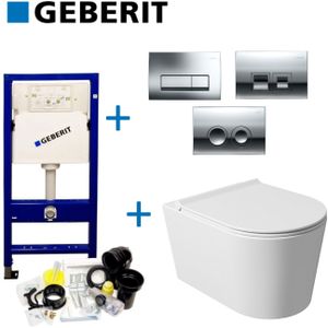 Geberit up100 toiletset set 73 salenzi civita met delta drukplaat