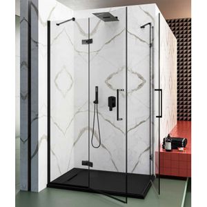 Nisdeur lacus giannutri 80x200 tweedelig mat zwart