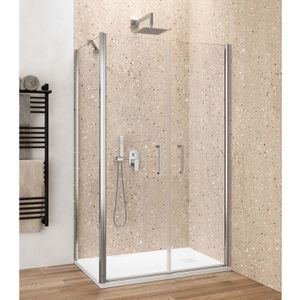 Zijwand lacus giglio evo 70x200 cm aluminium profiel chroom