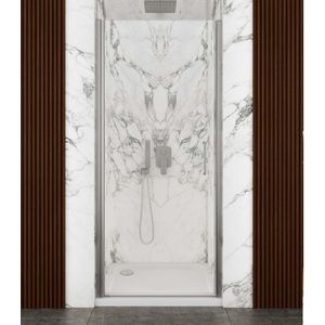 Nisdeur lacus giglio evo 1 klapdeur 100x200 cm helder glas chroom