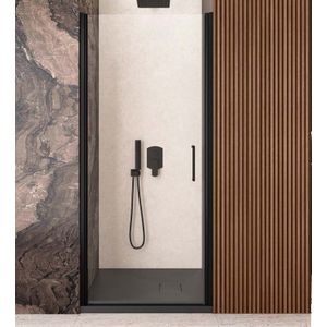 Nisdeur lacus giglio evo 1 klapdeur 90x200 cm helder glas mat zwart