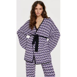 2306760208 Knitted a-jacquard kimono