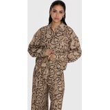 Alix The Label Snake twill blouse