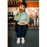 ALIX The Label - Sweat - Groen - Kids Knitted World Tour Sweater