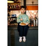 ALIX The Label - Sweat - Groen - Kids Knitted World Tour Sweater