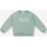 ALIX The Label - Sweat - Groen - Kids Knitted World Tour Sweater