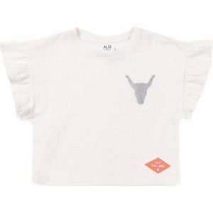 Alix the Label - T-shirt - Ecru - Korte Mouwen
