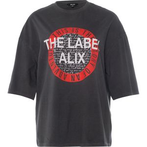 Alix THE Label - T-shirt - Grijs - Katoen
