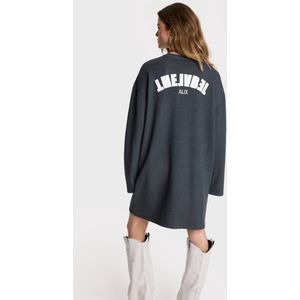 2502344092 - Gebreide Trui Jurk - Kleur: Donkergrijs