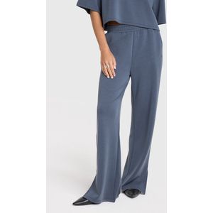 Alix the Label wide leg regular waist broek antraciet