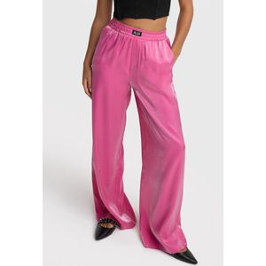 Alix The Label - Roze Wijde Glansbroek voor Dames