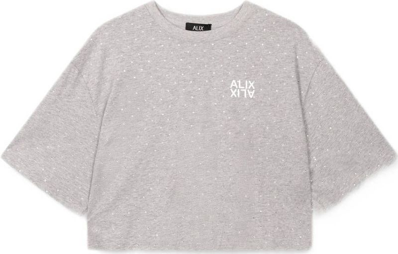 Alix The Label - Studded T-shirt - Wit