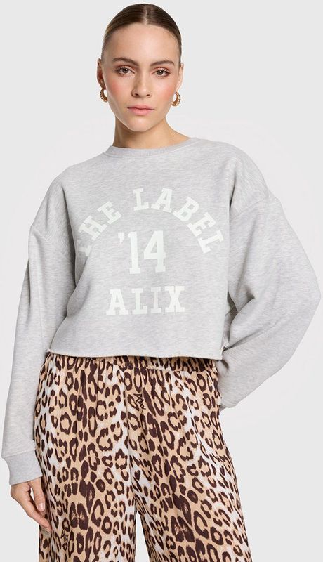 Alix the Label - Soft Sweater - Sweatshirt - Grijs - Katoenmix