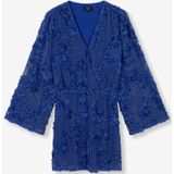 Alix The Label - Knitted Tape Lace Dress - Jurk - Blauw - Denim