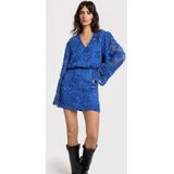 Alix The Label - Knitted Tape Lace Dress - Jurk - Blauw - Denim