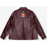 Alix the Label - Blouse - Bordeaux - Faux Leather
