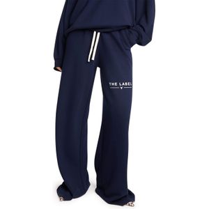 ALIX The Label - Broek - Donker Blauw - WIDE LEG SCUBA PANTS