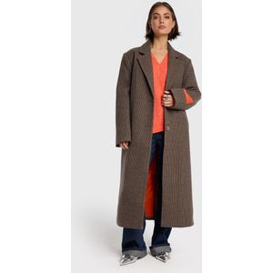 Alix The Label - Check Coated - Winterjas - Camel