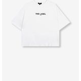 Alix The Label - Ladies Knitted Basic - T-shirt - Wit - Katoen