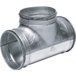 Spiraliet - T-stuk - Staal - Sendzimir Verzinkt - 125 Mm