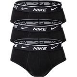 NIKE Underwear Slip Brief 3PK - Black - 95% Katoen - Elastische Band