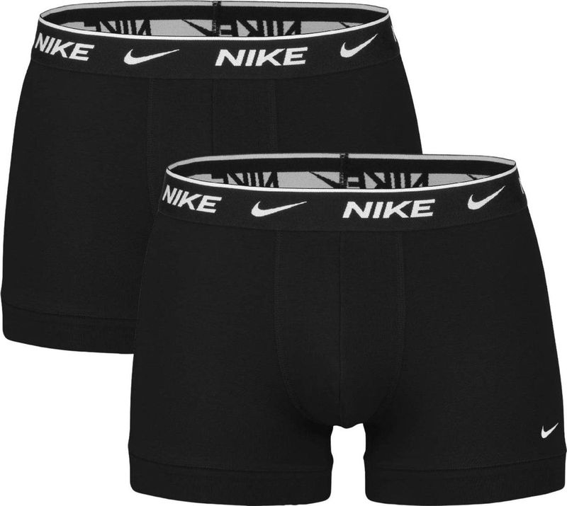 Nike - Eday Trunk Boxers - Zwart - Set van 2 - Katoen en Elastaan