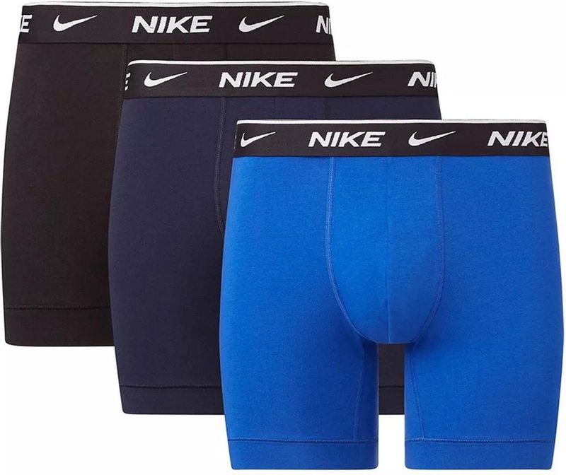 Nike - Eday Brief Boxers - 3 Eenheden - Katoen - Zwart